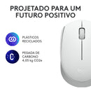 Mouse sem fio Logitech M170 com Design Ambidestro Compacto, Conexão USB e Pilha Inclusa - Preto