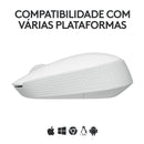 Mouse sem fio Logitech M170 com Design Ambidestro Compacto, Conexão USB e Pilha Inclusa - Preto