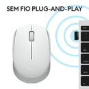 Mouse sem fio Logitech M170 com Design Ambidestro Compacto, Conexão USB e Pilha Inclusa - Preto