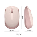 Mouse sem fio Logitech M170 com Design Ambidestro Compacto, Conexão USB e Pilha Inclusa - Preto