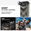 DOOGEE V MAX Plus(2024) 5G Rugged Smartphone,22000mAh 36GB+512GB,200MP+32MP+20MP Night Vision Rugged Cell Phone,Android 14 Rugged Phone,6.58" FHD+120Hz IPS Screen,IP68/IP69K Waterproof Phone,NFC/OTG