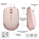 Mouse sem fio Logitech M170 com Design Ambidestro Compacto, Conexão USB e Pilha Inclusa - Preto