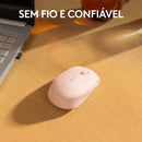 Mouse sem fio Logitech M170 com Design Ambidestro Compacto, Conexão USB e Pilha Inclusa - Preto