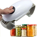 Abridor de latas elétrico de orelha dupla, abridor de latas de vidro, abertura automática de tampa de garrafa com um clique, fornecimento internacional