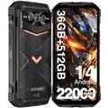 DOOGEE V MAX Plus(2024) 5G Rugged Smartphone,22000mAh 36GB+512GB,200MP+32MP+20MP Night Vision Rugged Cell Phone,Android 14 Rugged Phone,6.58" FHD+120Hz IPS Screen,IP68/IP69K Waterproof Phone,NFC/OTG