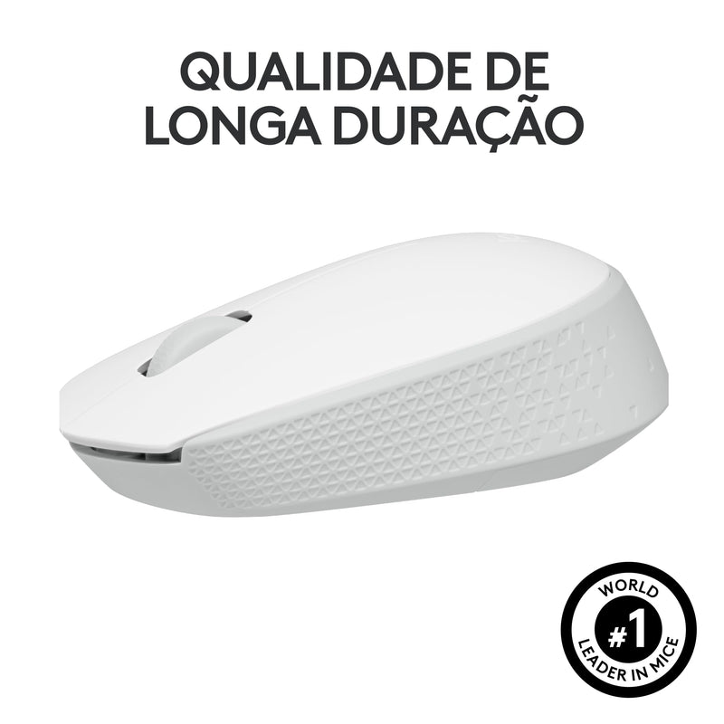 Mouse sem fio Logitech M170 com Design Ambidestro Compacto, Conexão USB e Pilha Inclusa - Preto