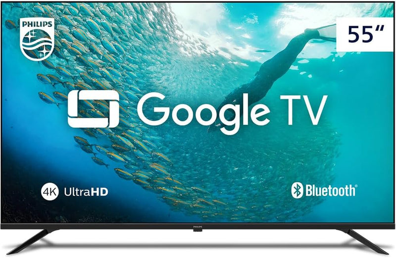 PHILIPS, Smart TV, 55'' 4K UHD, 55PUG7019/78, Google TV, Comando de Voz, HDR