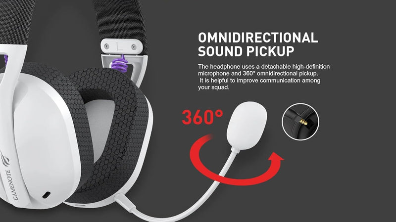 Havit Fone de Ouvido Headset Gamer Fuxi-H3 White Black, Com Fio e Sem Fio, Wireless 2,4GHz, Bluetooth, Cabo USB-C, Cabo 3,5mm. Surround, Baixa Latência, Quad-Mode