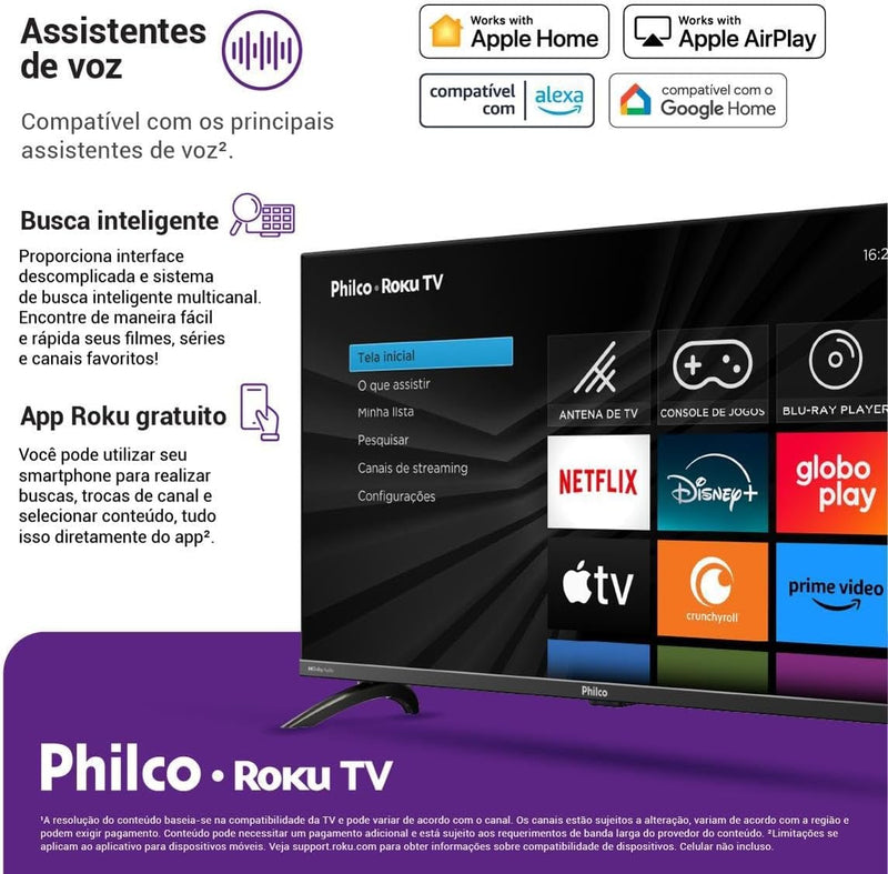 Smart TV 32” Philco LED Roku TV PTV32G7PR2CGB