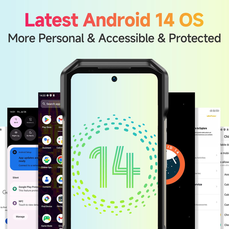 Ulefone Armor 27T Pro 5G Rugged Phone with Thermal Image Camera, MTK Dimensity 6300 5G, 24GB+256GB, 50MP+64MP+32MP, Android 14, 6.78”, 10600mAh/Wireless Charge, uSmart, GPS/NFC Unlocked Smartphone