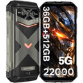 DOOGEE V MAX Plus(2024) 5G Rugged Smartphone,22000mAh 36GB+512GB,200MP+32MP+20MP Night Vision Rugged Cell Phone,Android 14 Rugged Phone,6.58" FHD+120Hz IPS Screen,IP68/IP69K Waterproof Phone,NFC/OTG