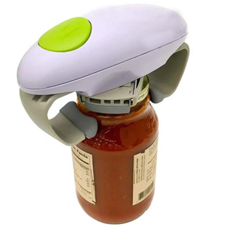 Abridor de latas elétrico de orelha dupla, abridor de latas de vidro, abertura automática de tampa de garrafa com um clique, fornecimento internacional