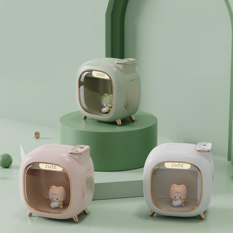 Novo bonito animal de estimação umidificador ar desktop casa quarto novo grande volume nevoeiro bonito espaço cápsula duplo spray umidificador
