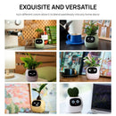 White Tuya Ivy Smart Planter,Endless Fun over 49 Rich Expressions,7 Smart Sensors and AI Chips Make Raising Plants Easy and Fun