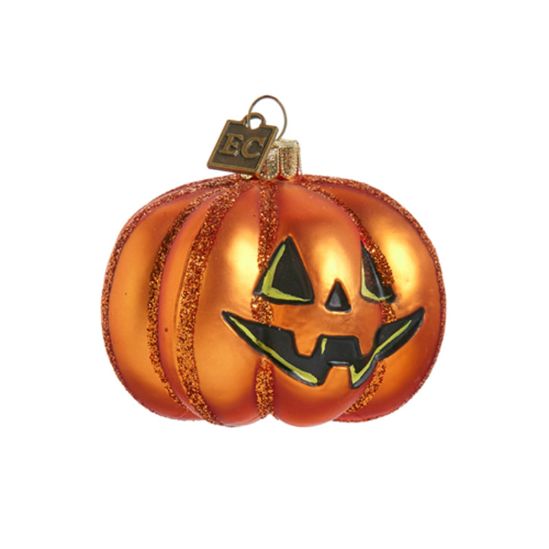 2.75" Pumpkin Glass Ornament by Eric Cortina-0
